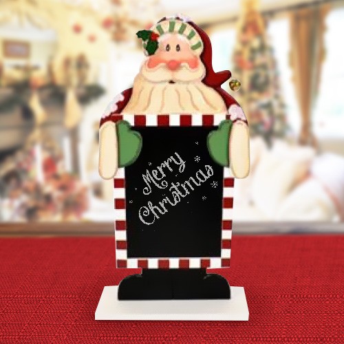 Lavagna legno babbo natale - in,