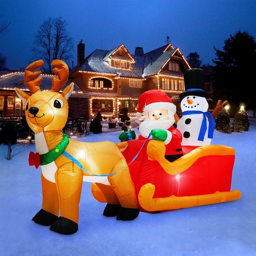 Natale gonfiabile babbo - natale,