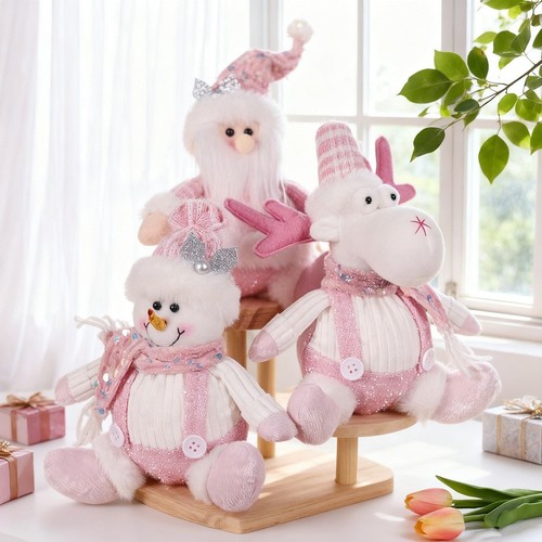 Peluche rosa glitter