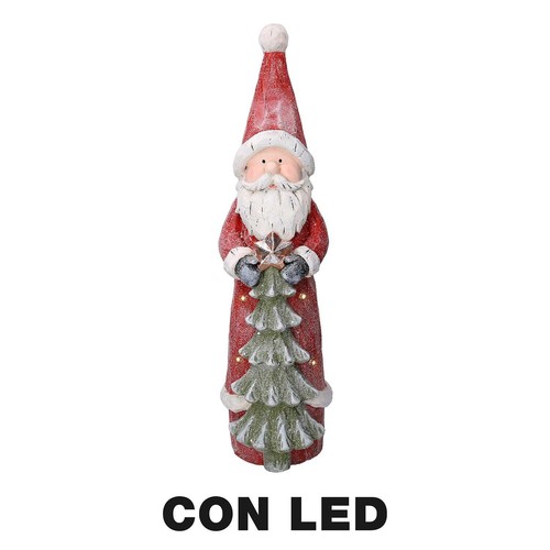 Pupazzo babbo natale resina - pupazzo,
