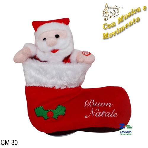 Babbo natale pupazzo calza - babbo,