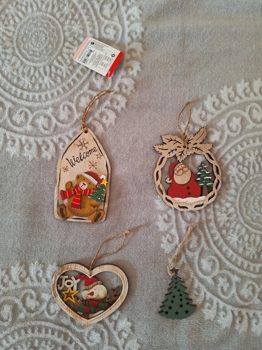 Decorazioni legno albero - 4,