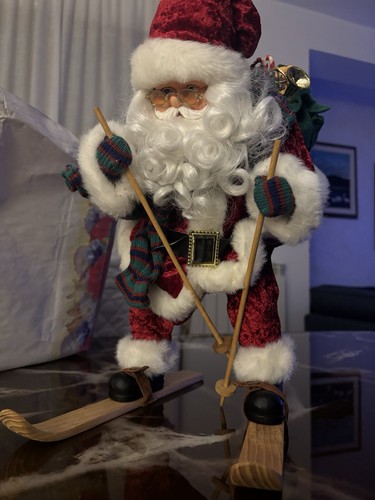 Babbo natale pupazzo - babbo, sci