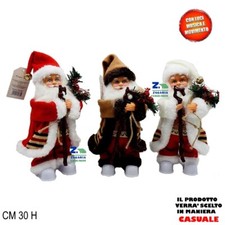 BABBO NATALE PUPAZZO H 30 CM