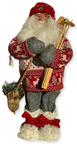 Statuetta babbo natale 48cm - babbo,