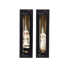 PUNTALE IN VETRO BABBO NATALE