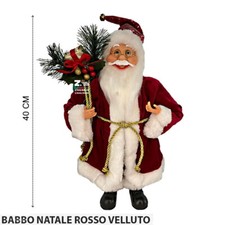 BABBO NATALE PUPAZZO H 40 CM